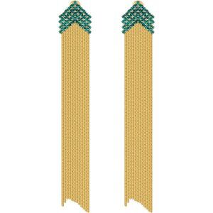 Gold Long Chain Statement Vintage Cute Long Summer Earring for Women Jewelry